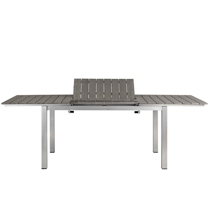 Shore 9 Piece Outdoor Patio Aluminum Dining Set by Modway