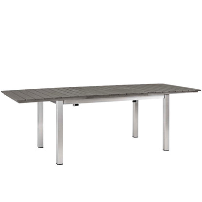 Shore 9 Piece Outdoor Patio Aluminum Dining Set by Modway
