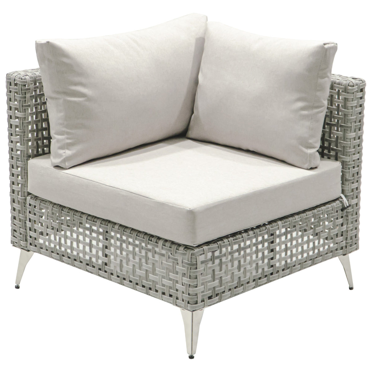 Outdoor Patio Set with Fire Pit Table Rattan Gray 8 Piece 60000 BTU
