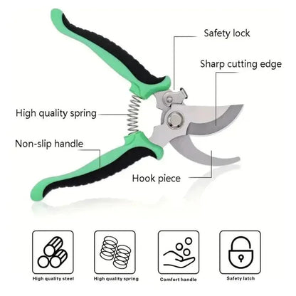 Horticultural Scissors | Bird Beak Pruning Shears for Garden and Fruit Cutting